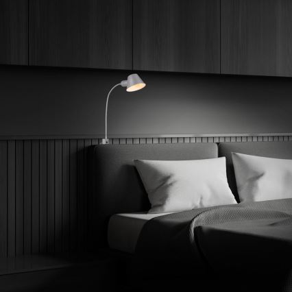 Briloner 2079-014 - Sienas pielāgojama lampa 1xE27/10W/230V sudraba