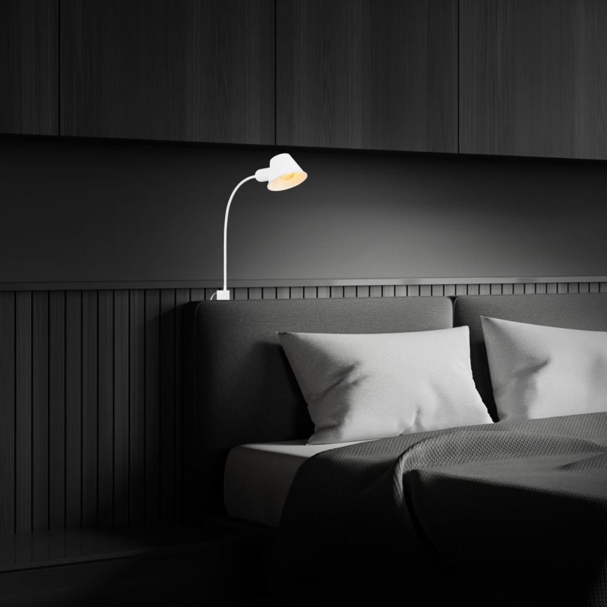 Briloner 2079-016 - Sienas pielāgojama lampa 1xE27/10W/230V balta