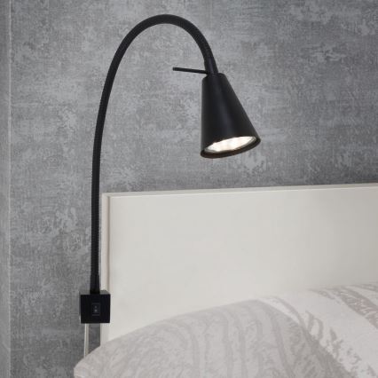 Briloner 2080-015 - LED Sienas lampa COMFORT LIGHT 1xGU10/5W/230V melna