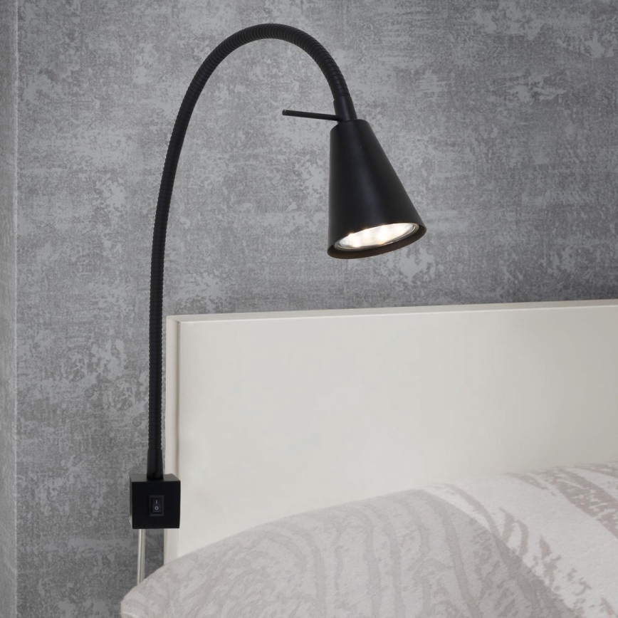 Briloner 2080-015 - LED Sienas lampa COMFORT LIGHT 1xGU10/5W/230V melna