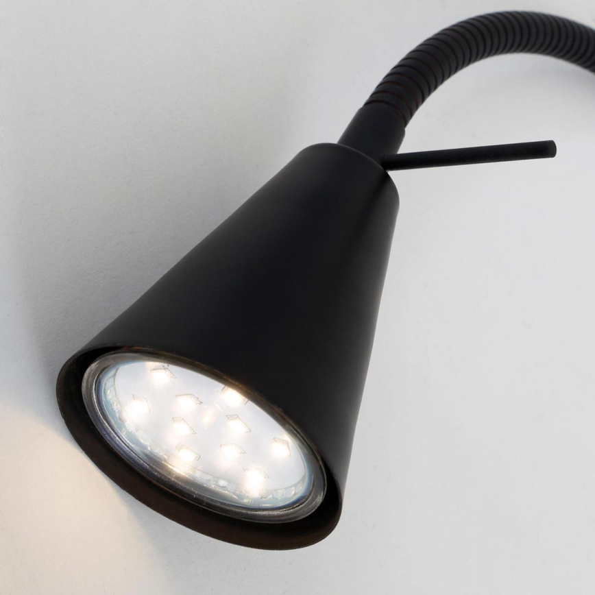 Briloner 2080-015 - LED Sienas lampa COMFORT LIGHT 1xGU10/5W/230V melna