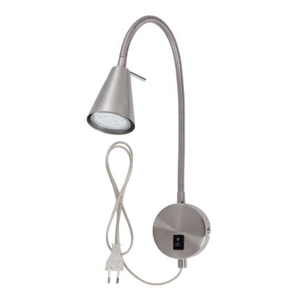 Briloner 2082-012 - LED Sienas lampa COMFORT LIGHT 1xGU10/5W/230V matēts hroms