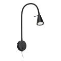 Briloner 2082-015 - LED elastīga sienas lampa COMFORT LIGHT 1xGU10/5W/230V melna
