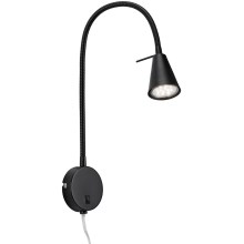 Briloner 2082-015 - LED Sienas lampa COMFORT LIGHT 1xGU10/5W/230V melna