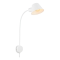 Briloner 2089-016 - Elastīga sienas lampa BRELLO 1xE27/10W/230V balta