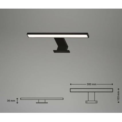 Briloner 2104-015 - LED Vannas istabas spoguļa apgaismojums DUN LED/5W/230V 30 cm IP44