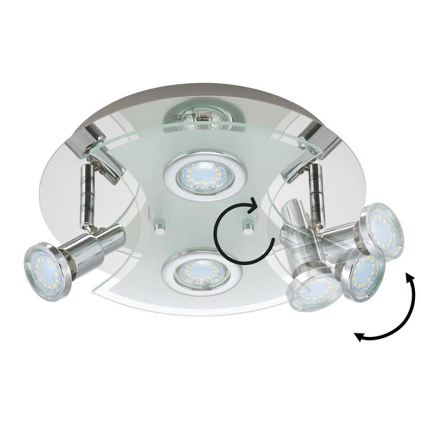 Briloner 2159-048LM - LED Starmetis SPLASH 4xGU10/3W/230V