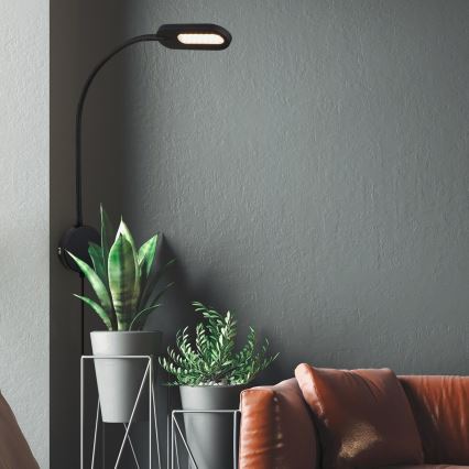 Briloner 2177015 - LED Aptumšojama pielāgojama sienas lampa LED/6W/230V melna