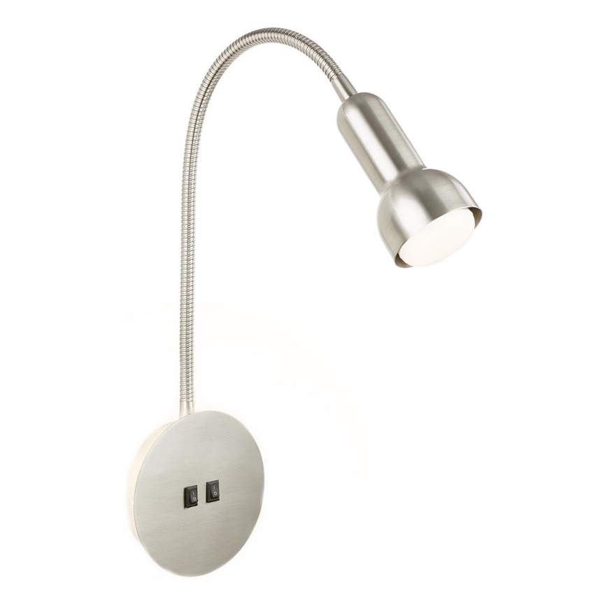 Briloner 2178012 - LED Pielāgojama sienas lampa 1xE14/10W/230V + LED/3W matēts hroms