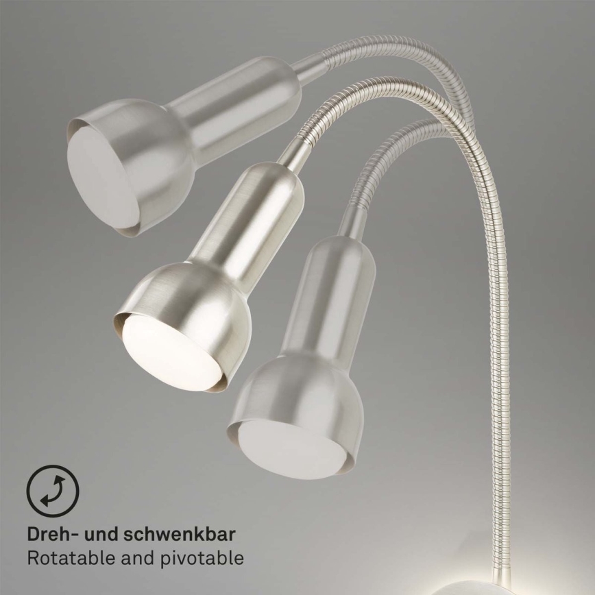 Briloner 2178012 - LED Pielāgojama sienas lampa 1xE14/10W/230V + LED/3W matēts hroms