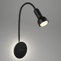 Briloner 2178015 - LED Sienas pielāgojama lampa 1xE14/10W/230V + LED/3W melna