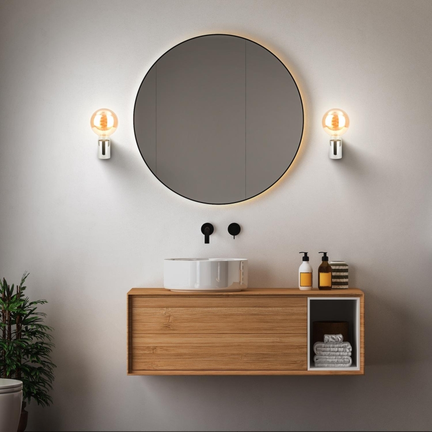 Briloner 2182-018 - Vannas istabas sienas gaismeklis DONGA 1xE27/10W/230V IP44 spīdīgs hroms