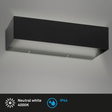 Briloner 2204-015 - LED Āra sienas lampa LED/8W/230V IP44 melna