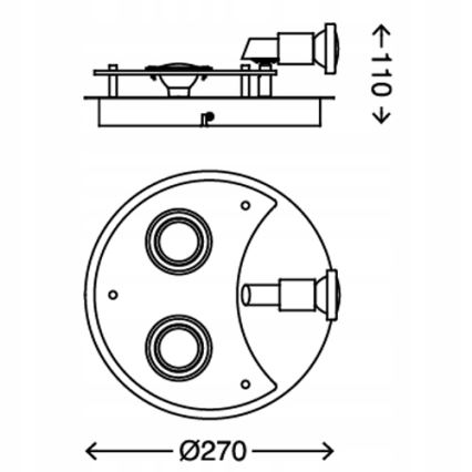 Briloner 2228-038 - LED starmetis SPLASH 3xGU10/3W/230V