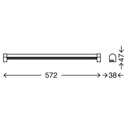 Briloner 2243-118 - LED Aptumšojams vannas istabas spoguļa apgaismojums COOL&COSY LED/10W/230V 2700/4000K IP44