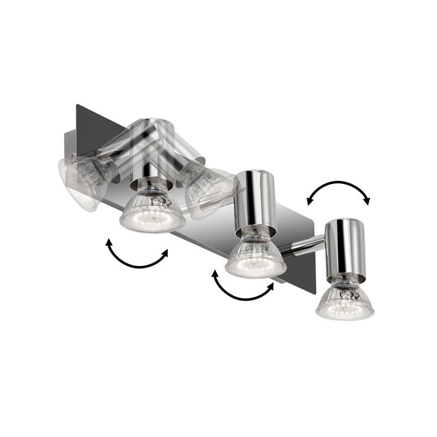 Briloner 2290-038 - LED Vannas istabas starmetis SPLASH 3xGU10/5W/230V IP23