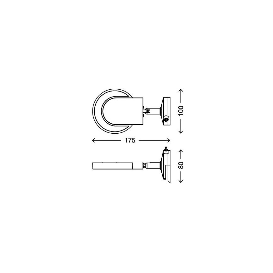 Briloner 2297-018 - LED Spoguļa apgaismojums SURF 1xLED/4,5W/230V
