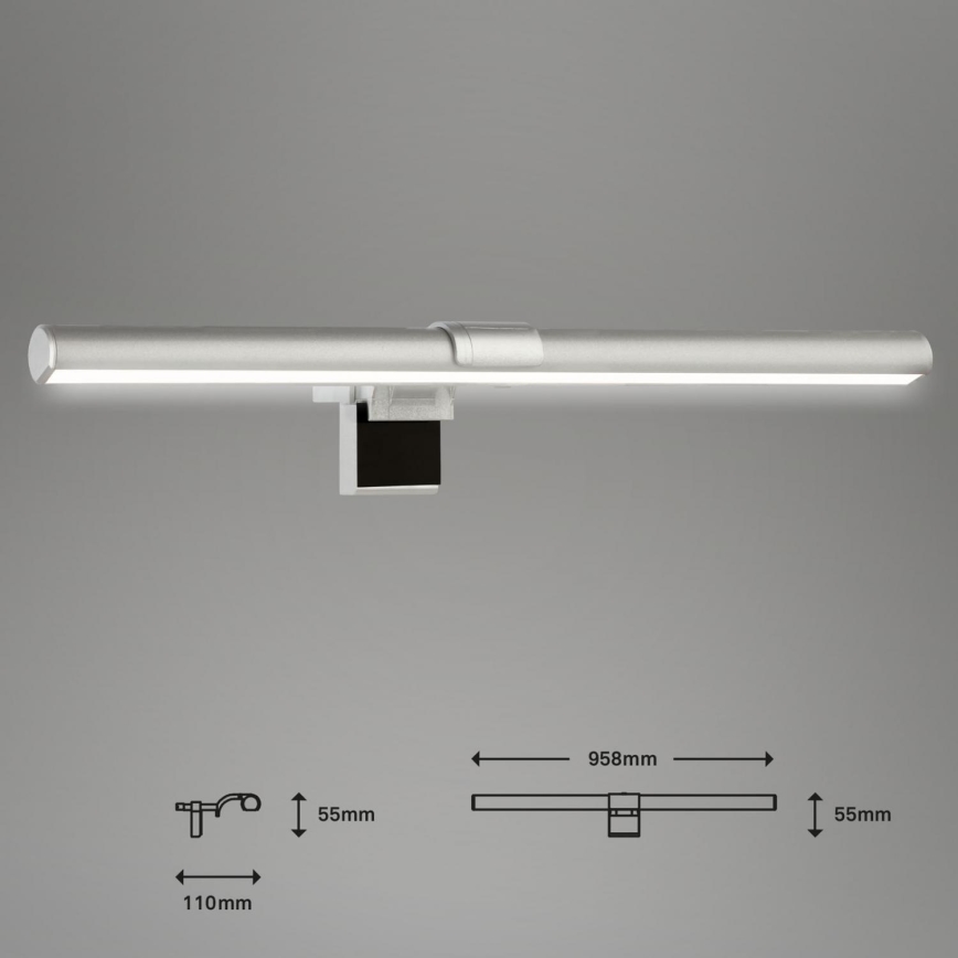 Briloner 2303-014 - LED Aptumšojams monitora apgaismojums LED/3,5W/5V 3000/4500/6500K