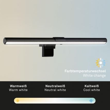 Briloner 2303-015 - LED Aptumšojams monitora apgaismojums LED/3,5W/230V 2700/4000/6500K