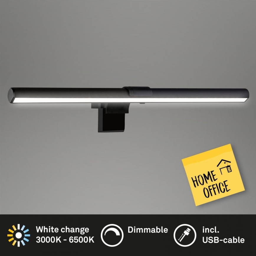Briloner 2303-015 - LED Aptumšojams monitora apgaismojums LED/3,5W/230V 2700/4000/6500K