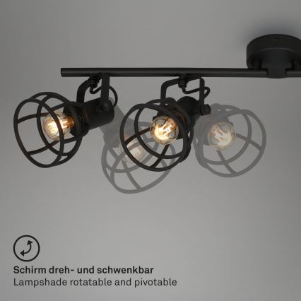 Briloner 2669-045 - Starmetis RETRO 4xE14/25W/230V