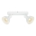Briloner 2674-026 - Starmetis RETRO 2xE14/25W/230V balta