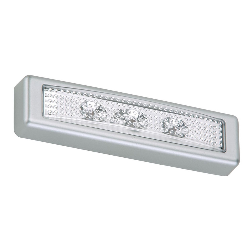 Briloner 2689-034 - LED Skārienvadāma orientēšanās lampa LERO LED/0,18W/3xAAA sudraba