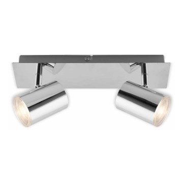 Briloner 2731-028 - Vannas istabas virziena gaismeklis BANYO 2xGU10/5W/230V IP44 spīdīgs hroms