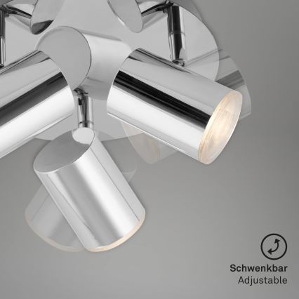 Briloner 2731-038 - Virziena gaismeklis CUP 3xGU10/5W/230V glancēts hroms