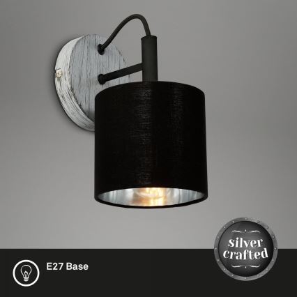 Briloner 2737-014 - Sienas lampa SILVER CRAFTED 1xE14/25W/230V