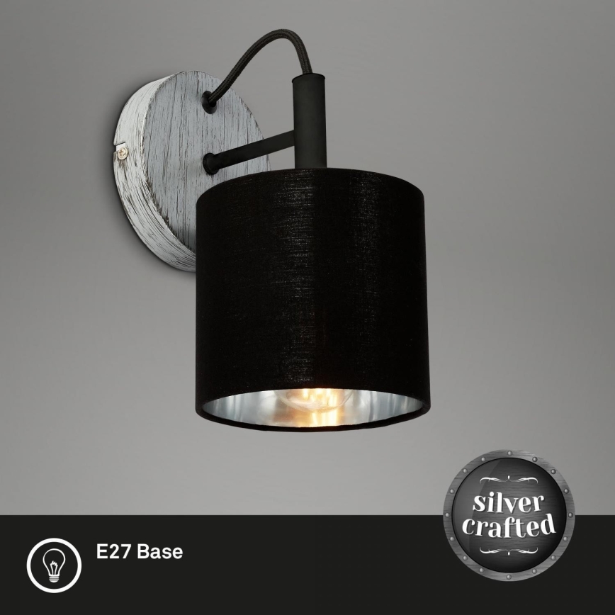 Briloner 2737-014 - Sienas lampa SILVER CRAFTED 1xE14/25W/230V