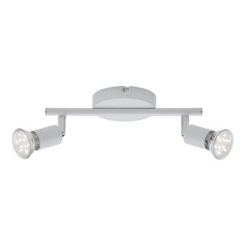 Briloner 2767-026 - LED Starmetis 2xGU10/6W/230V balta