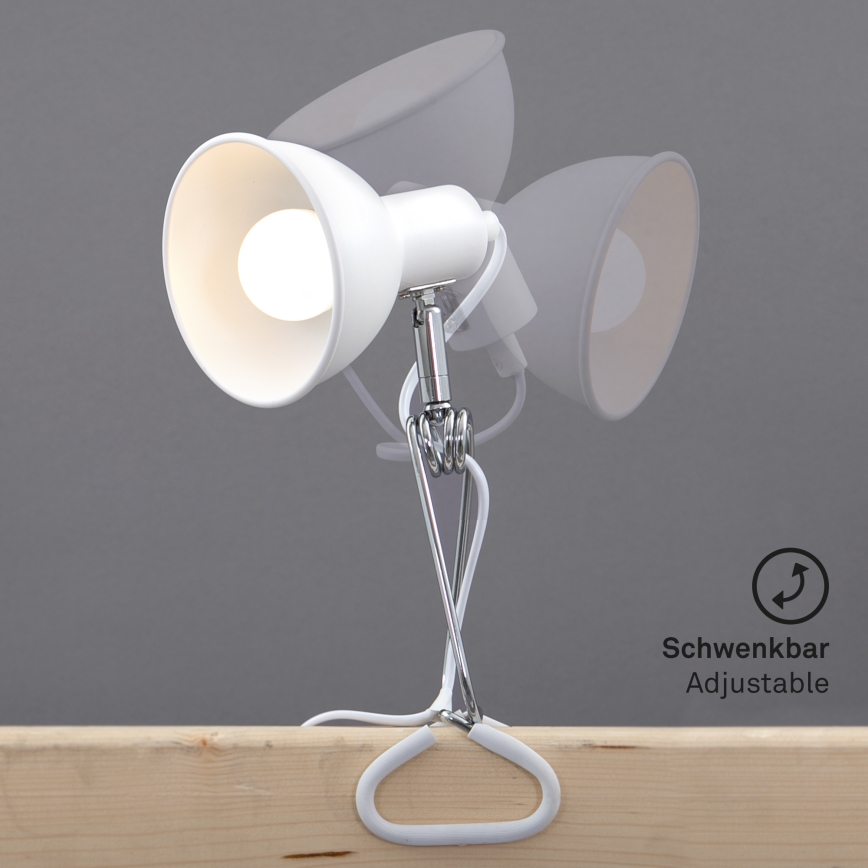 Briloner 2790-016 - Lampa ar fiksatoru FIX 1xE14/8W/230V balta