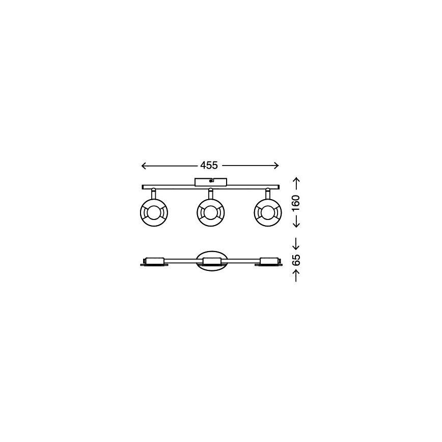 Briloner 2798-022 - LED Lampa STONE 3xLED/4,5W/230V