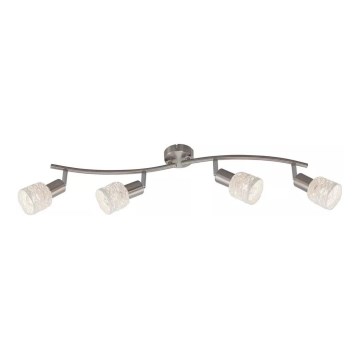 Briloner 2826-042 - Starmetis SPOT 4xE14/6W/230V matēts hroms