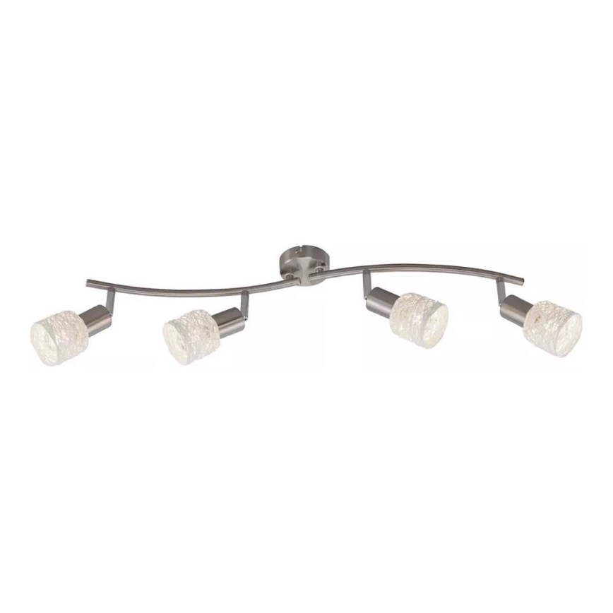 Briloner 2826-042 - Starmetis SPOT 4xE14/6W/230V matēts hroms