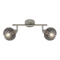 Briloner 2852- 026 - Starmetis RETRO 2xE14/5,5W/230V gumijkoks