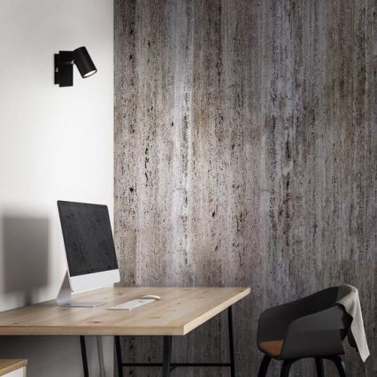 Briloner 2857-015 - Sienas starmetis SPOT 1xGU10/40W/230V melns