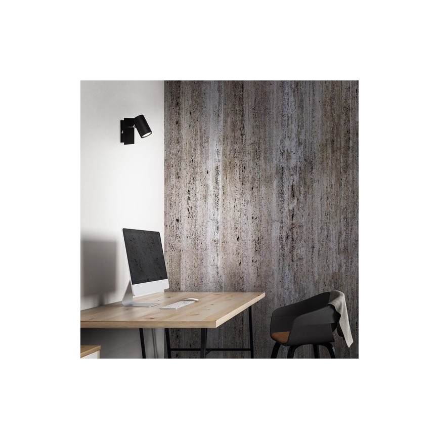 Briloner 2857-015 - Sienas starmetis SPOT 1xGU10/40W/230V melns