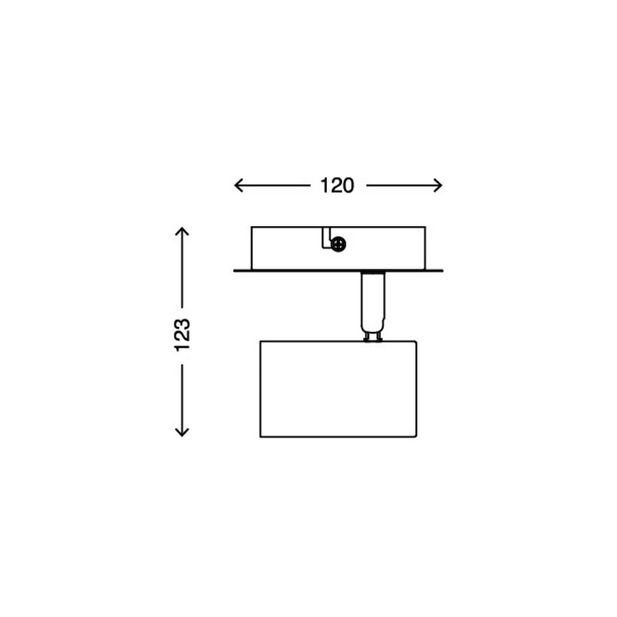 Briloner 2857-016 - Sienas starmetis SPOT 1xGU10/40W/230V balts