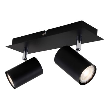 Briloner 2857-025 - Starmetis SPOT 2xGU10/40W/230V melns