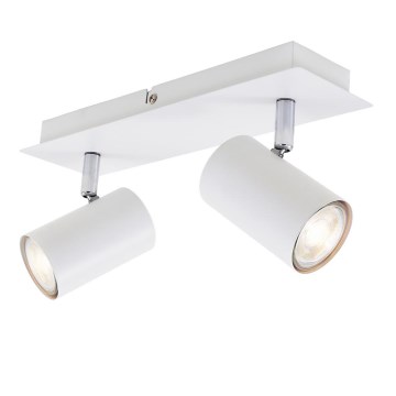 Briloner 2857-026 - Starmetis SPOT 2xGU10/40W/230V balts
