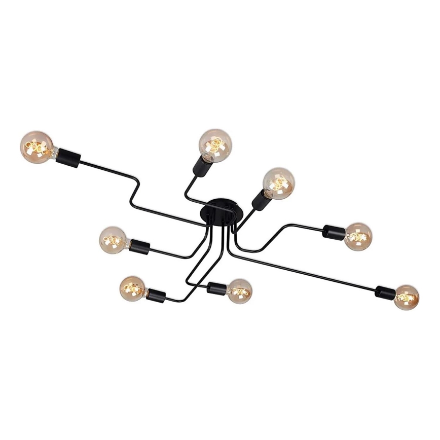 Briloner 2888-085 - Virsapmetuma lustra FARETTO 8xE27/60W/230V melna