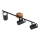 Briloner 2920-035 - Starmetis SPOTLIGHT 3xGU10/35W/230V melna