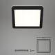 Briloner 3010-015 - LED Griestu lampa LED/8W/230V 19x19 cm melna IP44