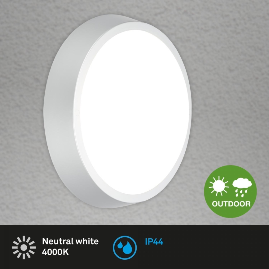 Briloner 3018-014 - LED Vannas istabas griestu lampa HAGEN LED/24W/230V IP44 balta