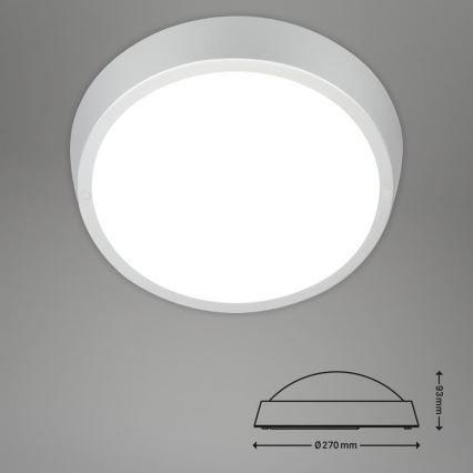 Briloner 3018-014 - LED Vannas istabas griestu lampa HAGEN LED/24W/230V IP44 balta