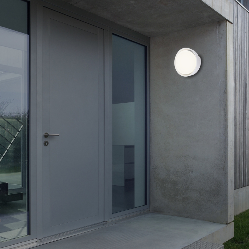 Briloner 3019-016 - LED Āra sienas lampa GENUA LED/18W/230V IP44 balta