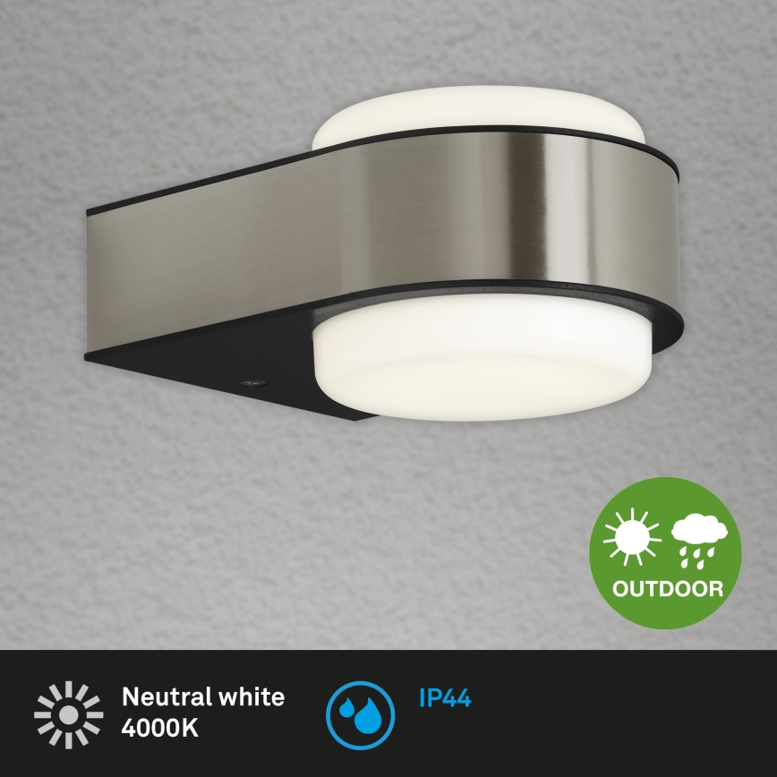 Briloner 3035-012- LED Āra sienas lampa HANAU LED/6,5W/230V IP44 hroms