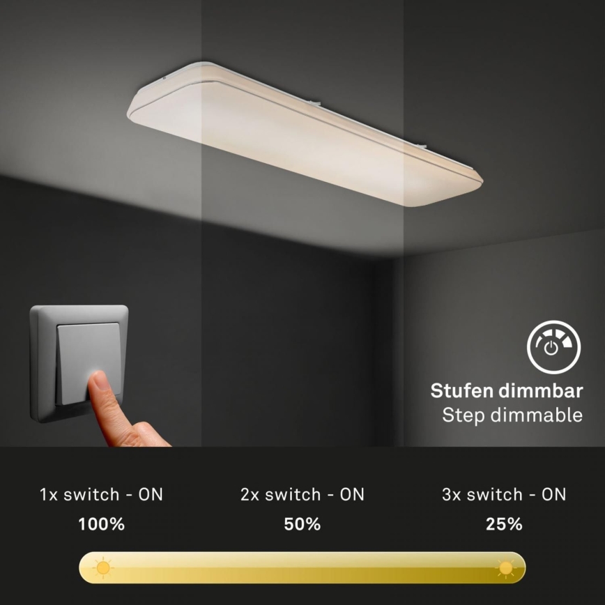 Briloner 3042-016 - LED Aptumšojama griestu lampa RUPA LED/48W/230V